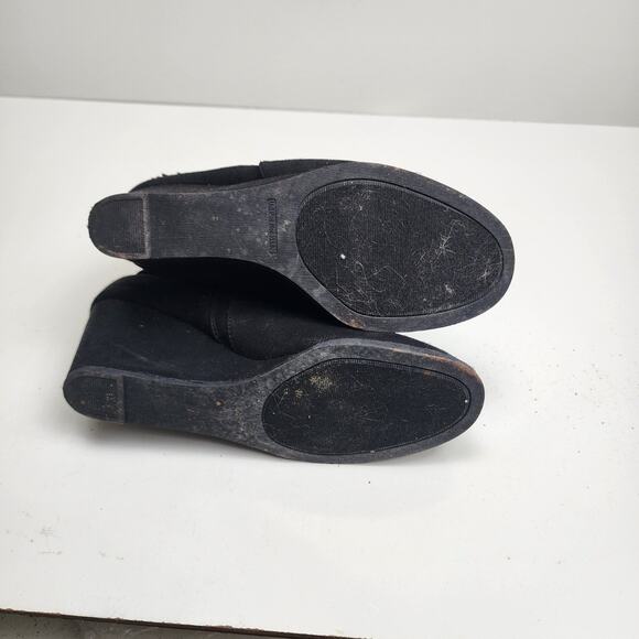 Sugar Women's Hiya Casual Platform Wedge Heel Ankle Boot with Side Tassels Black - Picture 5 of 5